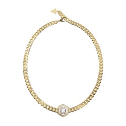 GUESS 16-18" Octagon Stone Necklace JUBN06185JWYGT/U