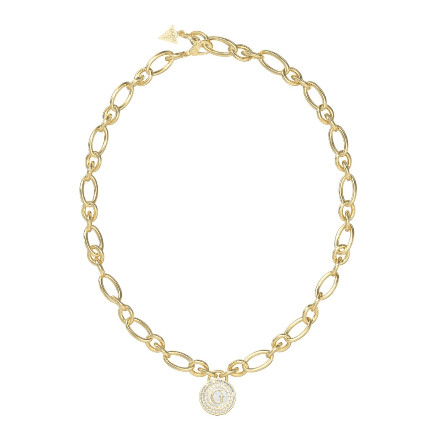 GUESS 18" Pearly G Charm Necklace JUBN06193JWYGT/U – Guess Jewellery Auckland | GUESS jewellery effortlessly transitions from daytime to nighttime wear, Fast Free Delivery from Auckland GUESS 18" Pearly G Charm Necklace JUBN06193JWYGT/U by Guess Jewellery