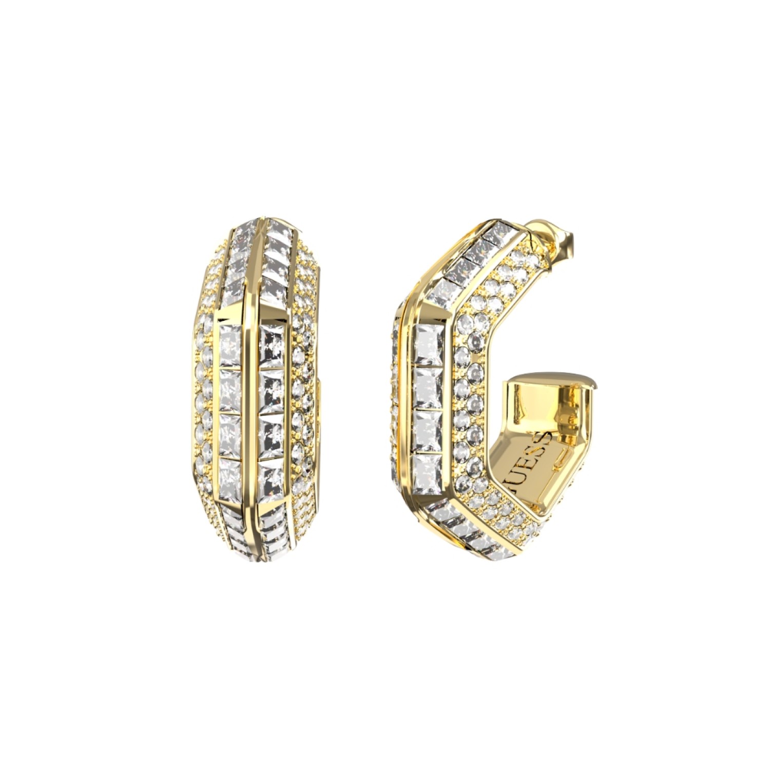 GUESS 20mm Octagon Hoops JUBE06188JWYGT/U – Guess Jewellery Auckland | GUESS jewellery effortlessly transitions from daytime to nighttime wear, Fast Free Delivery from Auckland GUESS 20mm Octagon Hoops JUBE06188JWYGT/U by Guess Jewellery