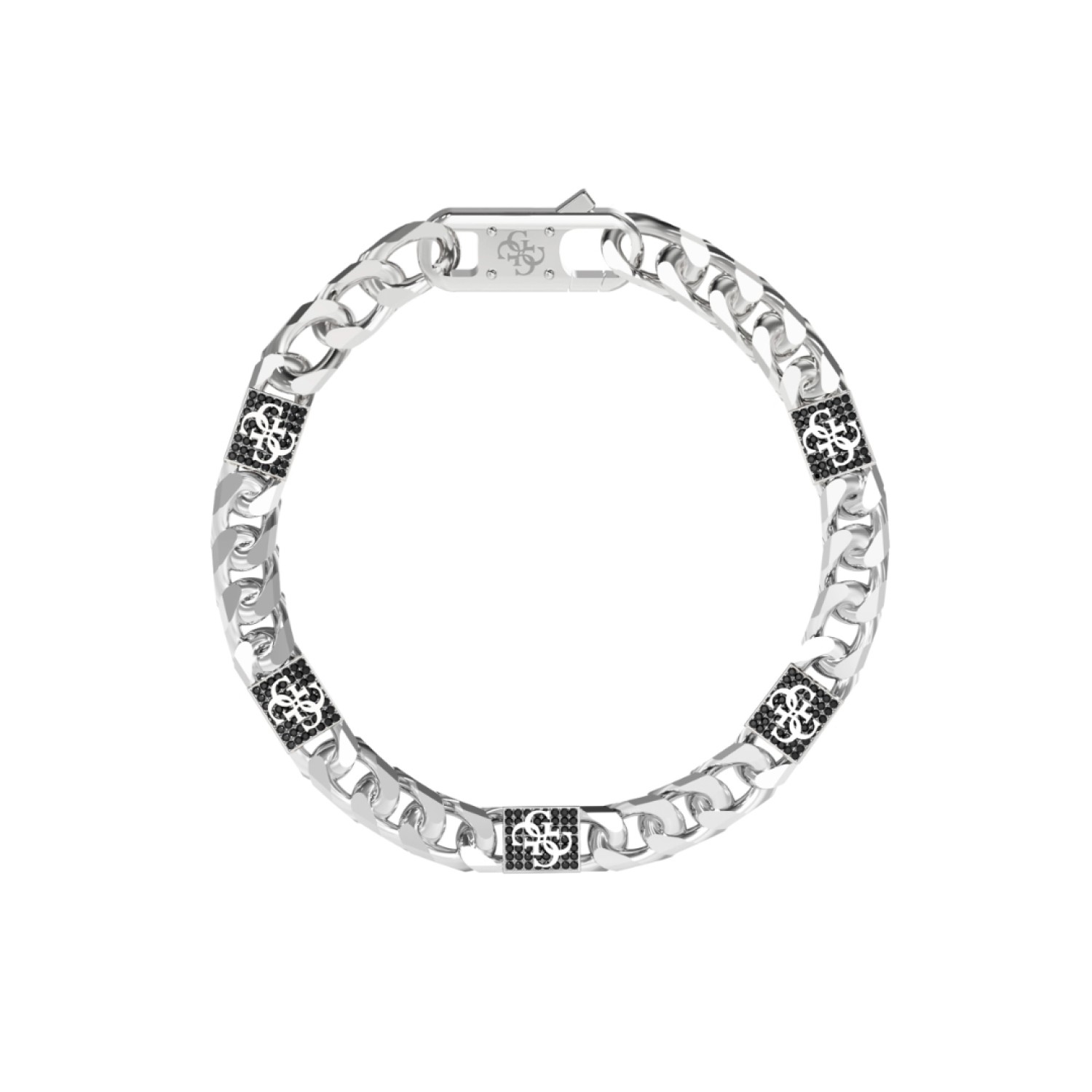 GUESS 4G Curb Chain Pave Bracelet JUMB06027JWSTL – Guess Jewellery Auckland | GUESS jewellery effortlessly transitions from daytime to nighttime wear, Fast Free Delivery from Auckland GUESS 4G Curb Chain Pave Bracelet JUMB06027JWSTL by Guess Jewellery