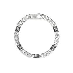 GUESS 4G Curb Chain Pave Bracelet JUMB06027JWSTL