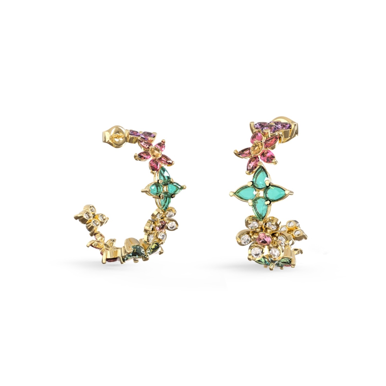 GUESS Crystal Flower Hoop Earrings JUBE06031JWYGMCT/U – Guess Jewellery Auckland | GUESS jewellery effortlessly transitions from daytime to nighttime wear, Fast Free Delivery from Auckland GUESS Crystal Flower Hoop Earrings JUBE06031JWYGMCT/U by Guess Jewellery