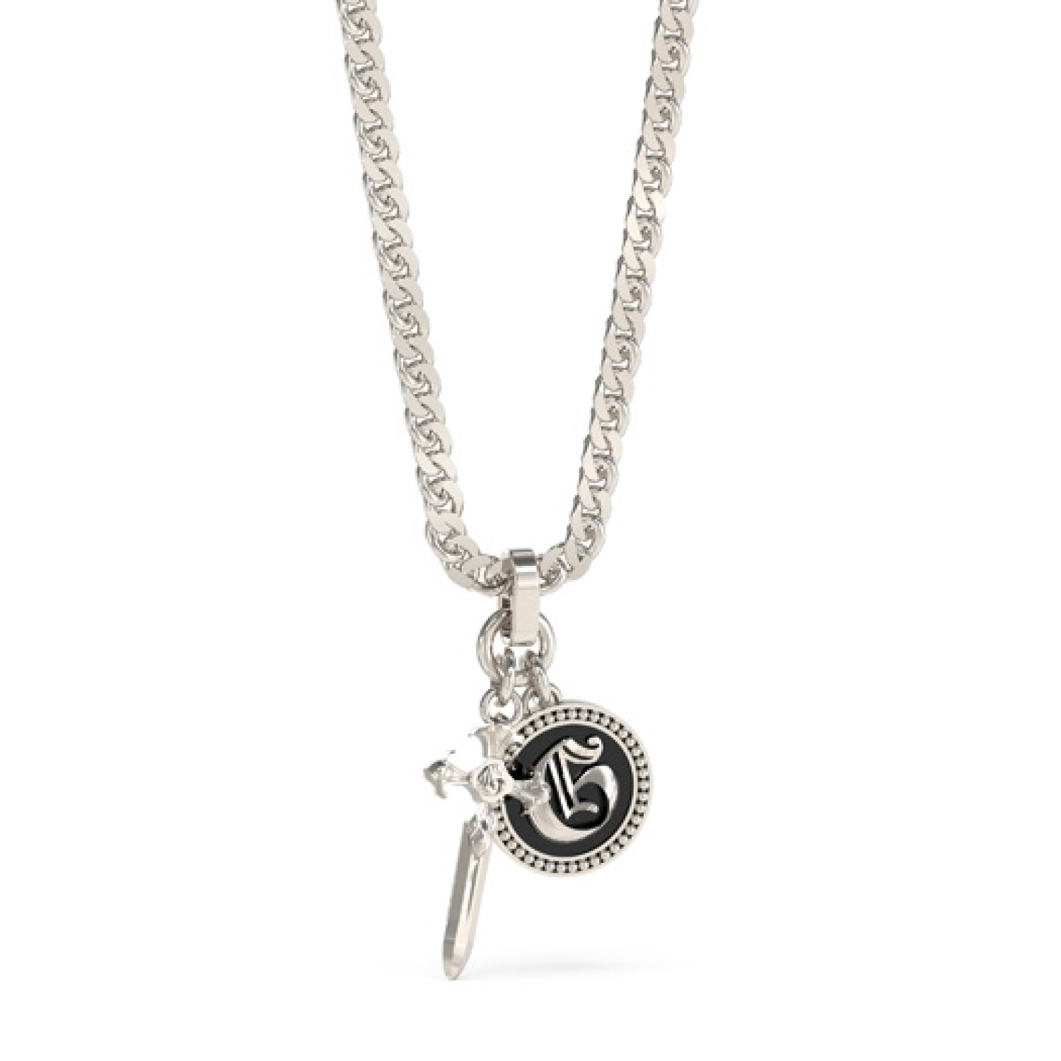 GUESS G Coin & Dagger Necklace JUMN04023JWSTBKT – Guess Jewellery Auckland | GUESS jewellery effortlessly transitions from daytime to nighttime wear, Fast Free Delivery from Auckland GUESS G Coin & Dagger Necklace JUMN04023JWSTBKT by Guess Jewellery