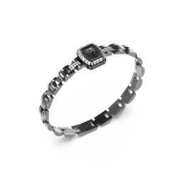 GUESS Silver-Tone Lion King Bracelet JUMB05003JWBKT/U