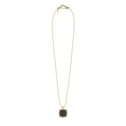 GUESS Gold-Tone Octagon Pave Necklace JUMN06013JWYGT/U