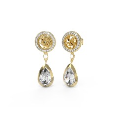 GUESS Gold-Tone Pendant 4G Light Earrings JUBE05235JWYGT/U