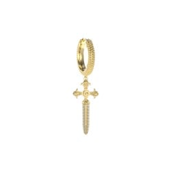 GUESS Gold-Tone Rebel Knight Dagger Drop Earring JUME05076JWYGT/U GUESS Gold-Tone Rebel Knight Dagger Drop Earring JUME05076JWYGT/U