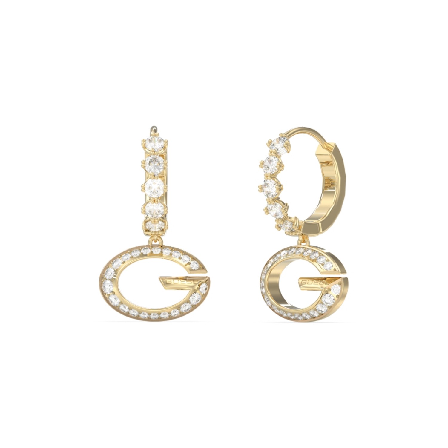 GUESS Ladies Gold-Tone G Camden 20mm Pendant Earrings JUBE06342JWYGT/U GUESS Ladies Gold-Tone G Camden 20mm Pendant Earrings JUBE06342JWYGT/U by Guess Jewellery