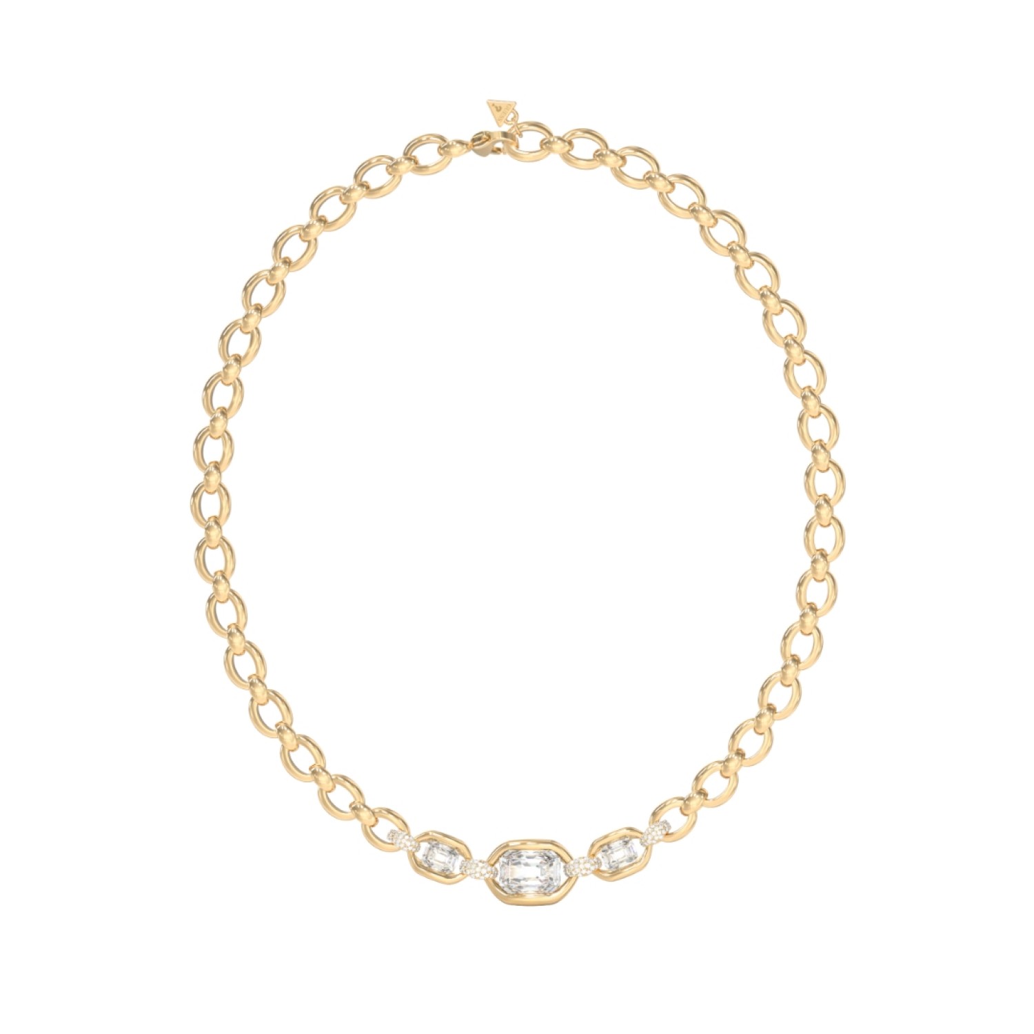 GUESS Ladies Gold-Tone Gemstone Maxi Necklace JUBN06382JWYGT/U GUESS Ladies Gold-Tone Gemstone Maxi Necklace JUBN06382JWYGT/U by Guess Jewellery