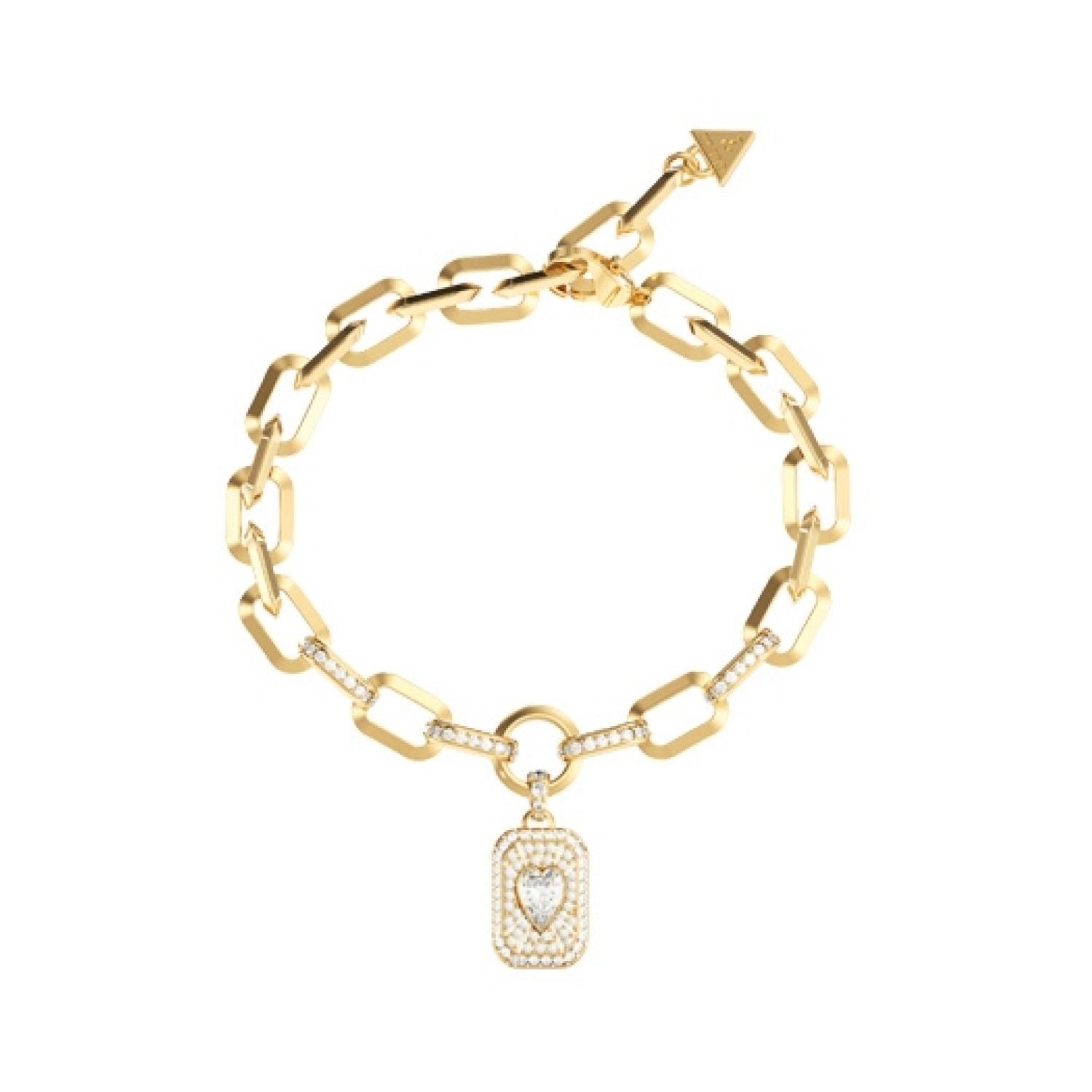 GUESS Ladies Silver-Tone G Camden Crystals Bracelet JUBB06341JWRHL GUESS Ladies Silver-Tone G Camden Crystals Bracelet JUBB06341JWRHL by Guess Jewellery