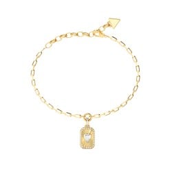 GUESS Ladies Gold-Tone Love Tag Necklace JUBB06358JWYGL GUESS Ladies Gold-Tone Love Tag Necklace JUBB06358JWYGL