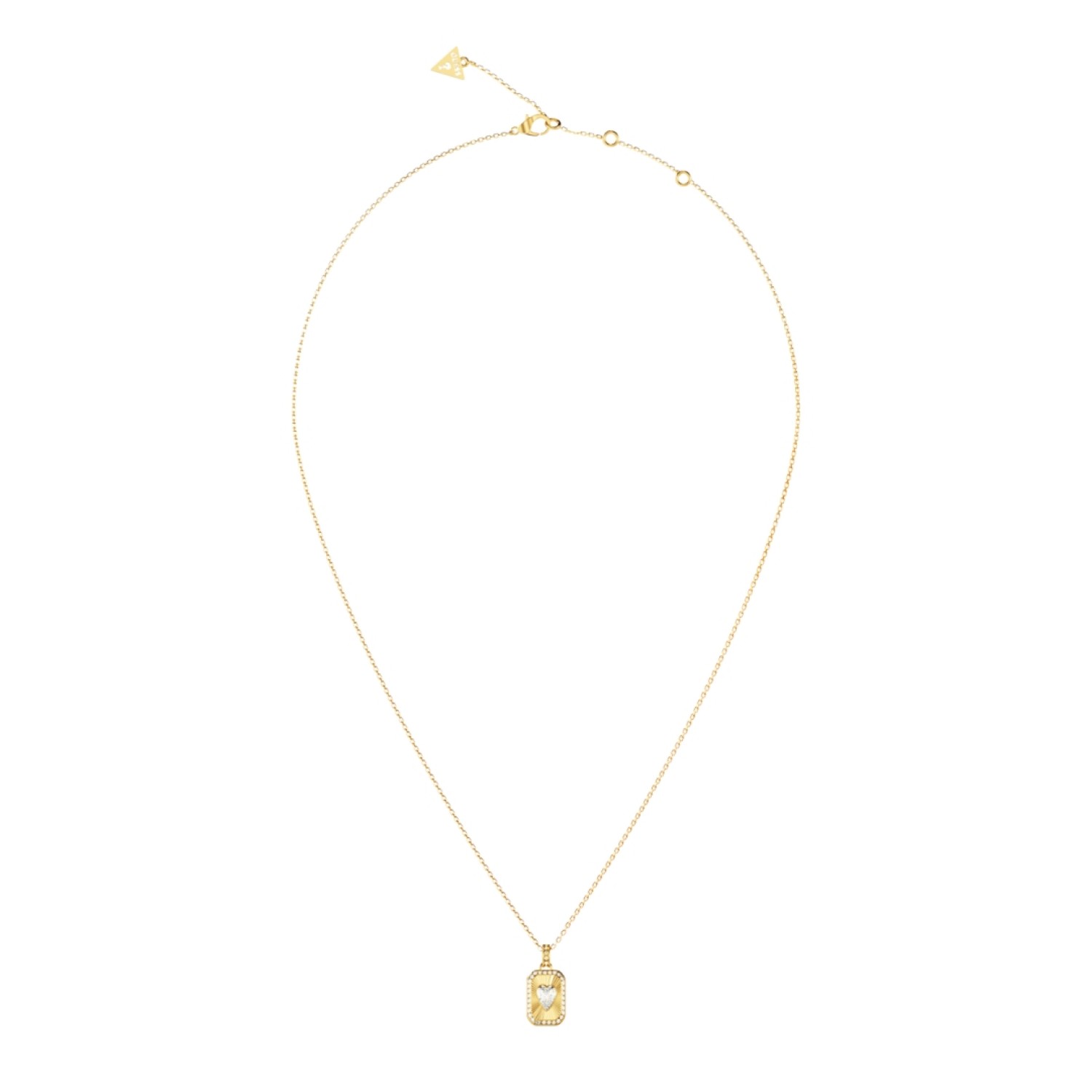GUESS Ladies Gold-Tone Love Tag Necklace JUBN06353JWYGT/U GUESS Ladies Gold-Tone Love Tag Necklace JUBN06353JWYGT/U by Guess Jewellery
