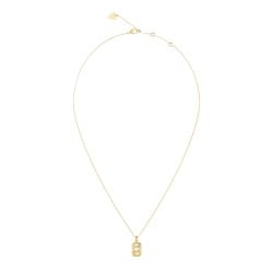 GUESS Ladies Gold-Tone Love Tag Necklace JUBN06353JWYGT/U GUESS Ladies Gold-Tone Love Tag Necklace JUBN06353JWYGT/U