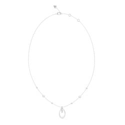 GUESS Ladies Silver-Tone G Camden Crystals Necklace JUBN06340JWRHT/U GUESS Ladies Silver-Tone G Camden Crystals Necklace JUBN06340JWRHT/U