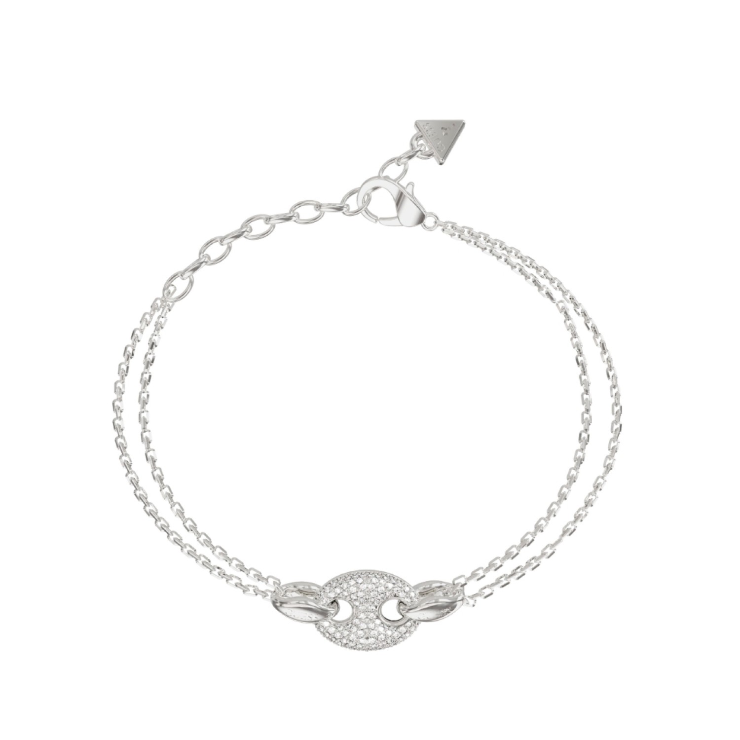 GUESS Marine Pave Link Bracelet JUBB06222JWRHL – Guess Jewellery Auckland | GUESS jewellery effortlessly transitions from daytime to nighttime wear, Fast Free Delivery from Auckland GUESS Marine Pave Link Bracelet JUBB06222JWRHL by Guess Jewellery