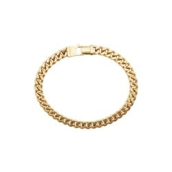 GUESS Mens Gold-Tone 8mm Curb Chain Bracelet JUMB06106JWYGL GUESS Mens Gold-Tone 8mm Curb Chain Bracelet JUMB06106JWYGL