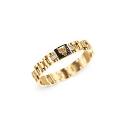 GUESS Mens Gold-Tone Panther Flat Bracelet JUMB06087JWYGT/U GUESS Mens Gold-Tone Panther Flat Bracelet JUMB06087JWYGT/U