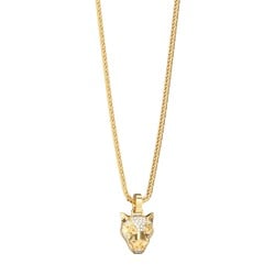 GUESS Mens Gold-Tone Panther Pave Necklace JUMN06082JWYGT/U GUESS Mens Gold-Tone Panther Pave Necklace JUMN06082JWYGT/U