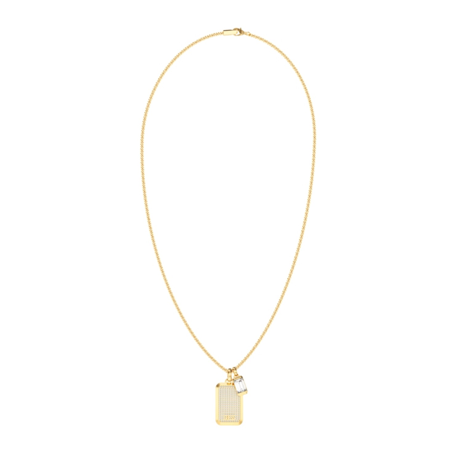 GUESS Mens Gold-Tone Supremo GUESS Tag Necklace JUMN06065JWYGT/U GUESS Mens Gold-Tone Supremo GUESS Tag Necklace JUMN06065JWYGT/U by Guess Jewellery