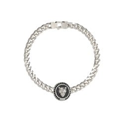 GUESS Mens Silver-Tone 15mm Panther Crystal Bracelet JUMB06090JWSTL GUESS Mens Silver-Tone 15mm Panther Crystal Bracelet JUMB06090JWSTL