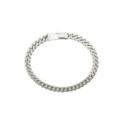 GUESS Mens Silver-Tone 8mm Curb Chain Bracelet JUMB06106JWSTL GUESS Mens Silver-Tone 8mm Curb Chain Bracelet JUMB06106JWSTL