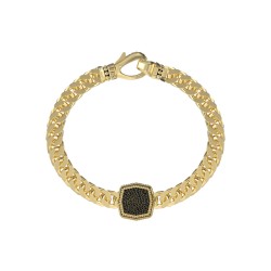 GUESS Octagon Pave Chain Bracelet JUMB06010JWYGL