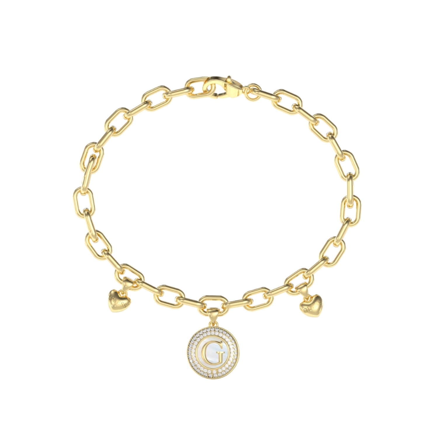 GUESS Pearly G Charm Bracelet JUBB06197JWYGL – Guess Jewellery Auckland | GUESS jewellery effortlessly transitions from daytime to nighttime wear, Fast Free Delivery from Auckland GUESS Pearly G Charm Bracelet JUBB06197JWYGL by Guess Jewellery