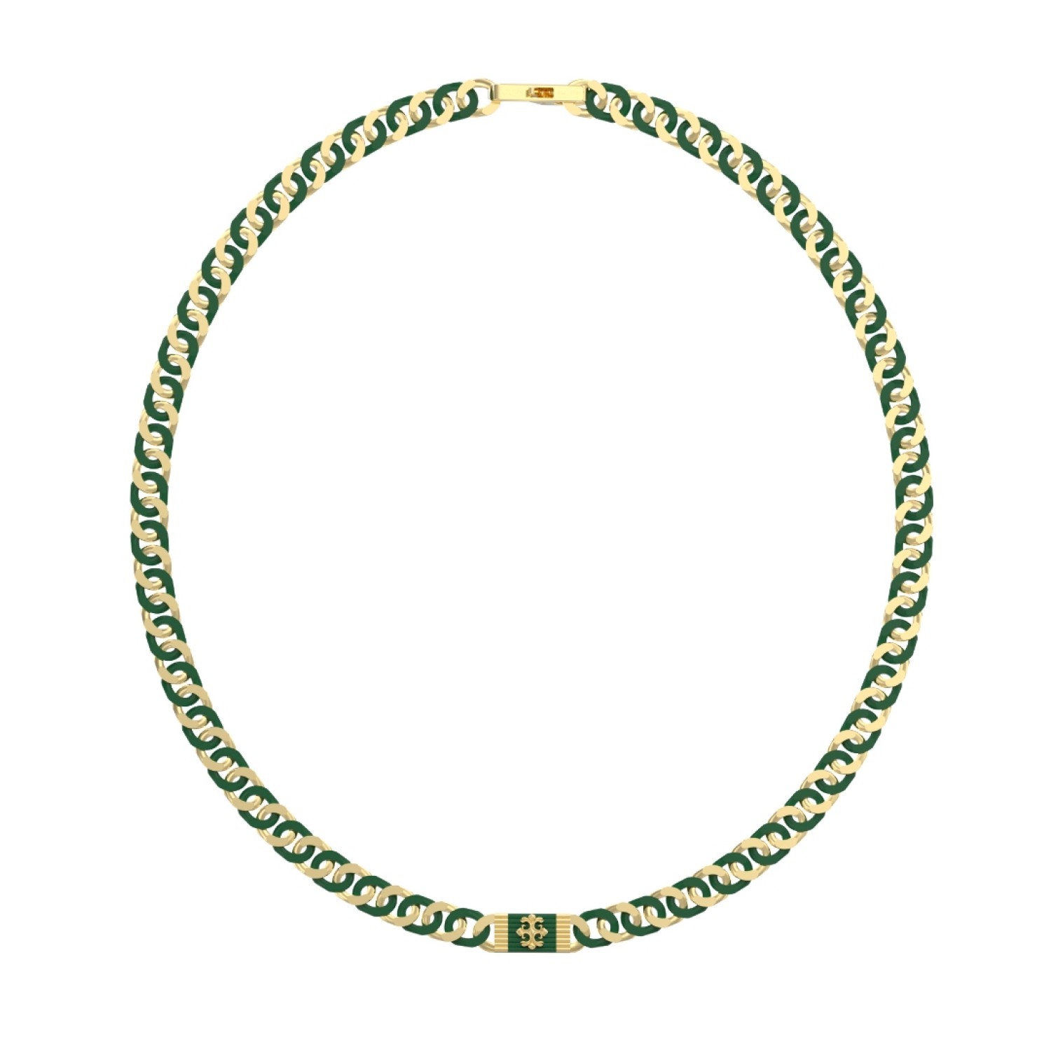 GUESS Rebel Curb & Resin Necklace JUMN05060JWYGGNT/U by Guess Jewellery