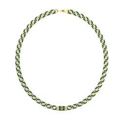 GUESS Rebel Curb & Resin Necklace JUMN05060JWYGGNT/U