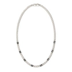 GUESS Silver-Tone 4G Curb Chain Necklace JUMN06026JWSTT/U GUESS Silver-Tone 4G Curb Chain Necklace JUMN06026JWSTT/U