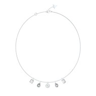 GUESS Silver-Tone 4G Light Necklace JUBE05247JWYGT/U GUESS Silver-Tone 4G Light Necklace JUBE05247JWYGT/U