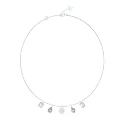 GUESS Silver-Tone 4G Light Necklace JUBE05247JWYGT/U