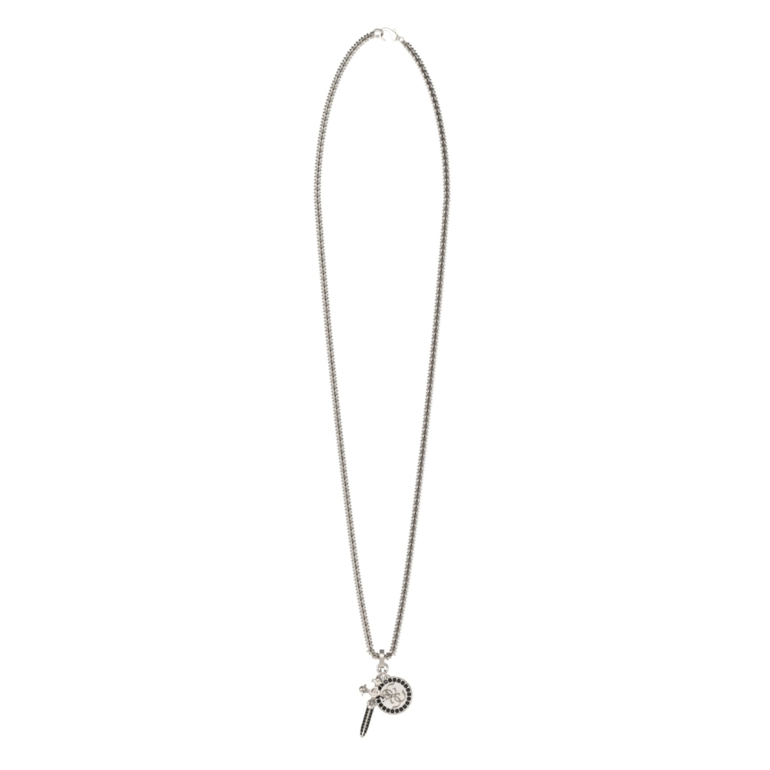 GUESS Silver-Tone Rebel Knight Necklace JUMN05075JWSTT/U – Guess Jewellery Auckland | GUESS jewellery effortlessly transitions from daytime to nighttime wear, Fast Free Delivery from Auckland GUESS Silver-Tone Rebel Knight Necklace JUMN05075JWSTT/U by Guess Jewellery