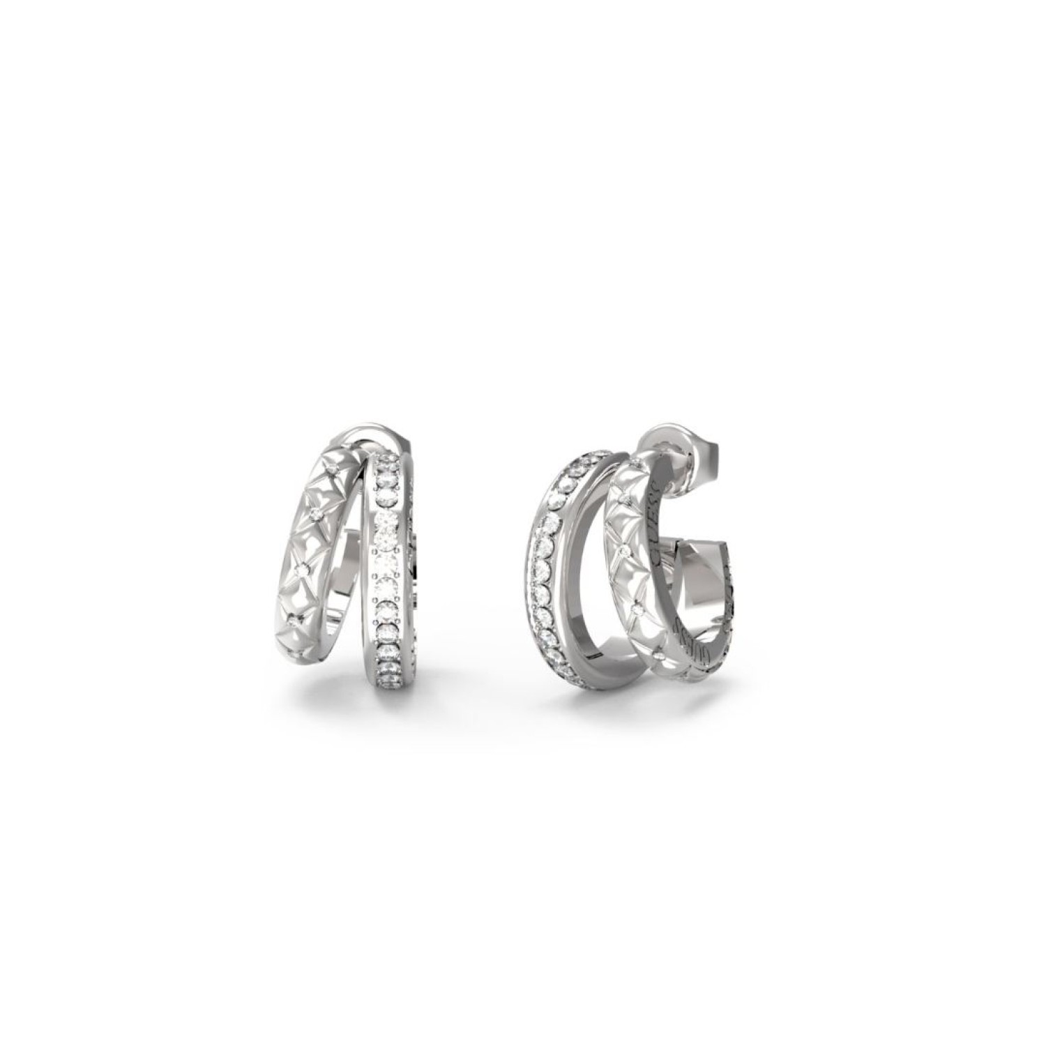 GUESS Silver-Tone Stylish Guess Double Mini Hoop Earrings JUBE04587JWRHT/U – Guess Jewellery Auckland | GUESS jewellery effortlessly transitions from daytime to nighttime wear, Fast Free Delivery from Auckland GUESS Silver-Tone Stylish Guess Double Mini Hoop Earrings JUBE04587JWRHT/U by Guess Jewellery Auckland | GUESS jewellery effortlessly transitions from daytime to nighttime wear, Fast Free Delivery from Auckland