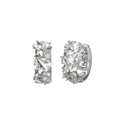 GUESS Silver-Tone Wonderlights Huggie Earrings JUBE04411JWRHT/U GUESS Silver-Tone Wonderlights Huggie Earrings JUBE04411JWRHT/U