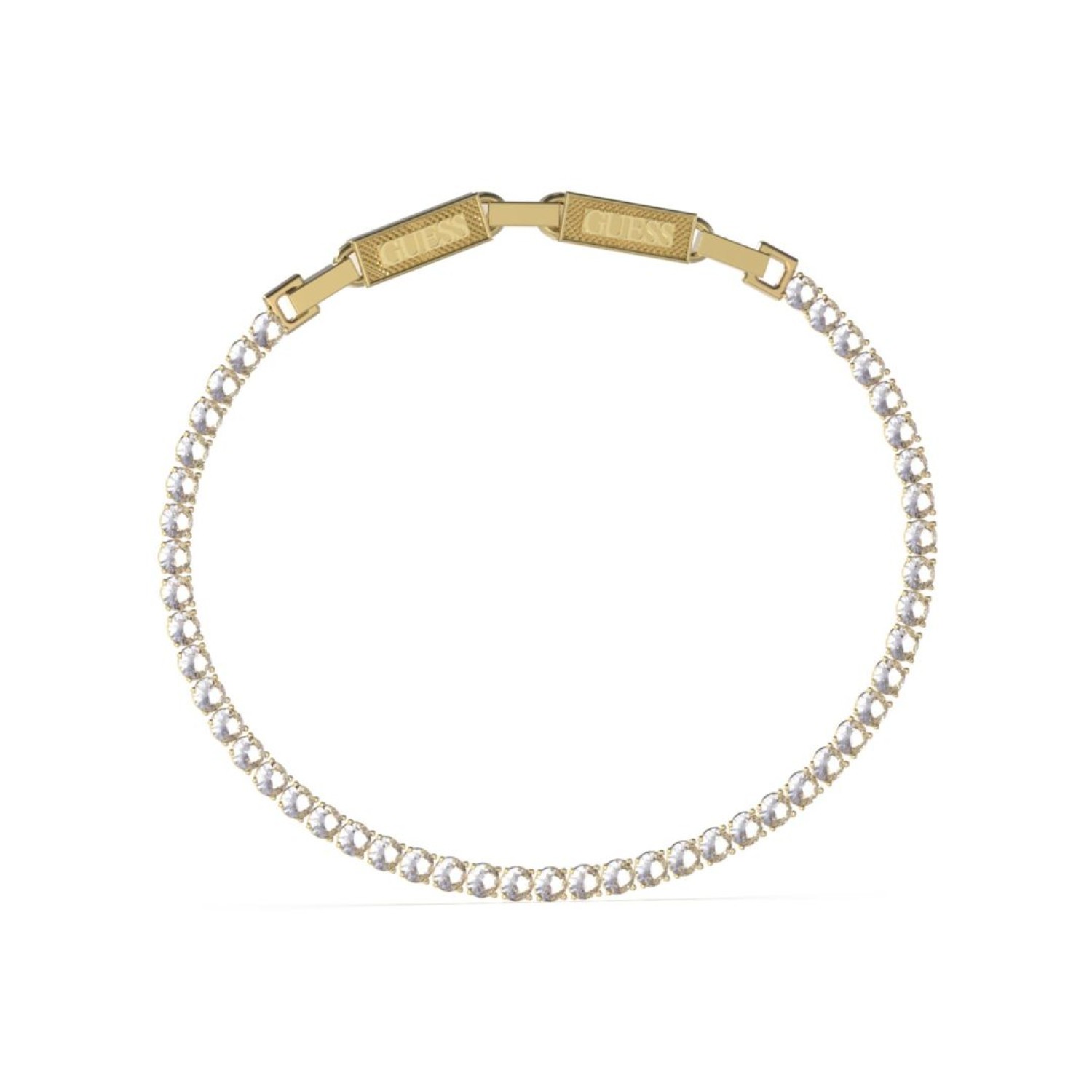 GUESS White Crystal Tennis Bracelet Logo Gold-Tone Buckle JUMB03237JWYGT/U – Guess Jewellery Auckland | GUESS jewellery effortlessly transitions from daytime to nighttime wear, Fast Free Delivery from Auckland GUESS White Crystal Tennis Bracelet Logo Gold-Tone Buckle JUMB03237JWYGT/U by Guess Jewellery Auckland | GUESS jewellery effortlessly transitions from daytime to nighttime wear, Fast Free Delivery from Auckland