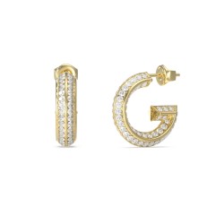 Gold-Tone G Crystal Hoop Earrings JUBE05444JWYGT/U