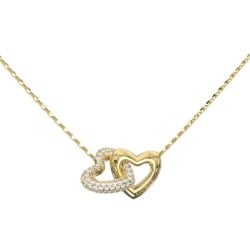 Gold-Tone Heart Links Necklace | JUBN06013JWYGT/U 