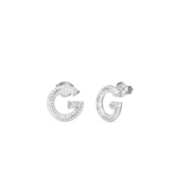 Silver-Tone G Crystal Stud Earrings JUBE05443JWYGT/U