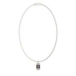 Silver-Tone Rebel Moon Necklace JUMN05067JWSTBKT/U