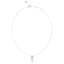 Silver-Tone Tiny Pearly Necklace JUBN05523JWRHT/U