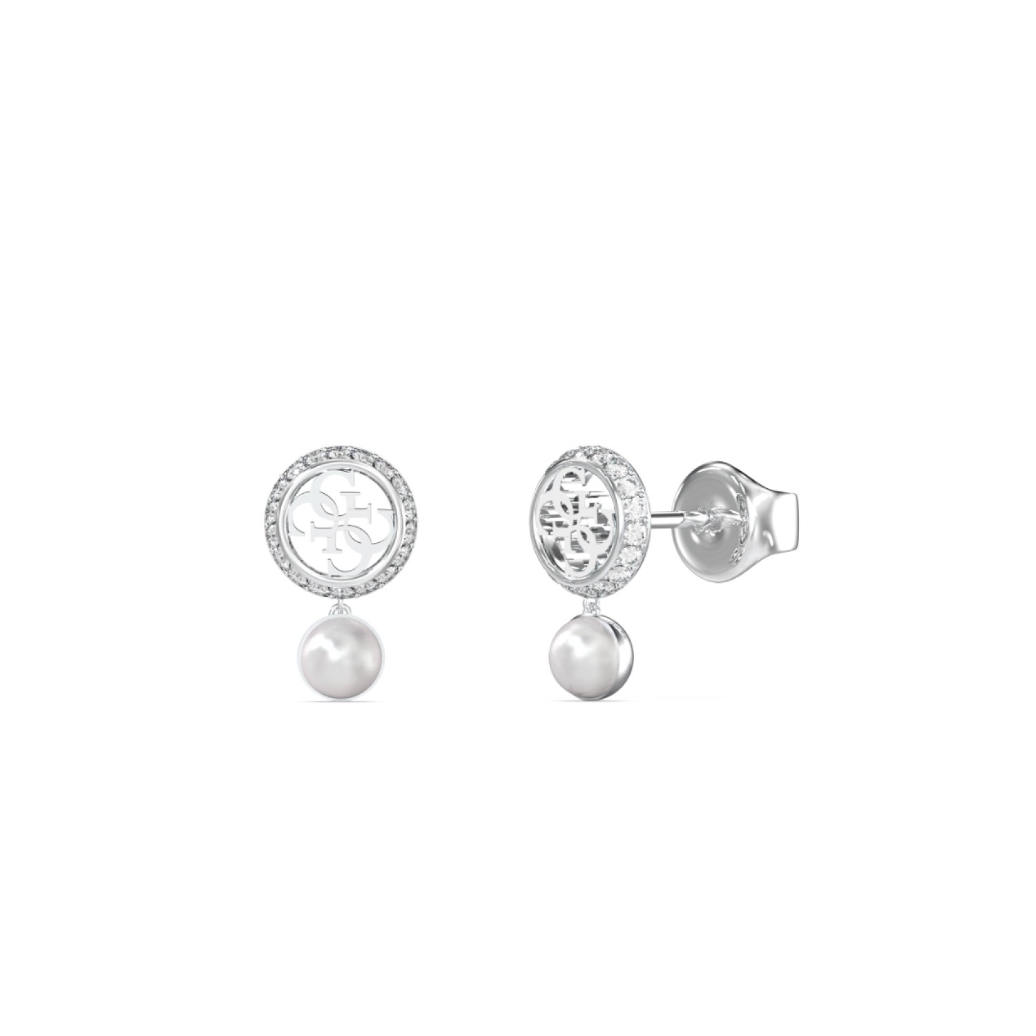 Silver-Tone Tiny Pearly Stud Earrings JUBE05517JWRHT/U – Guess Jewellery Auckland | GUESS jewellery effortlessly transitions from daytime to nighttime wear, Fast Free Delivery from Auckland Silver-Tone Tiny Pearly Stud Earrings JUBE05517JWRHT/U by Guess Jewellery