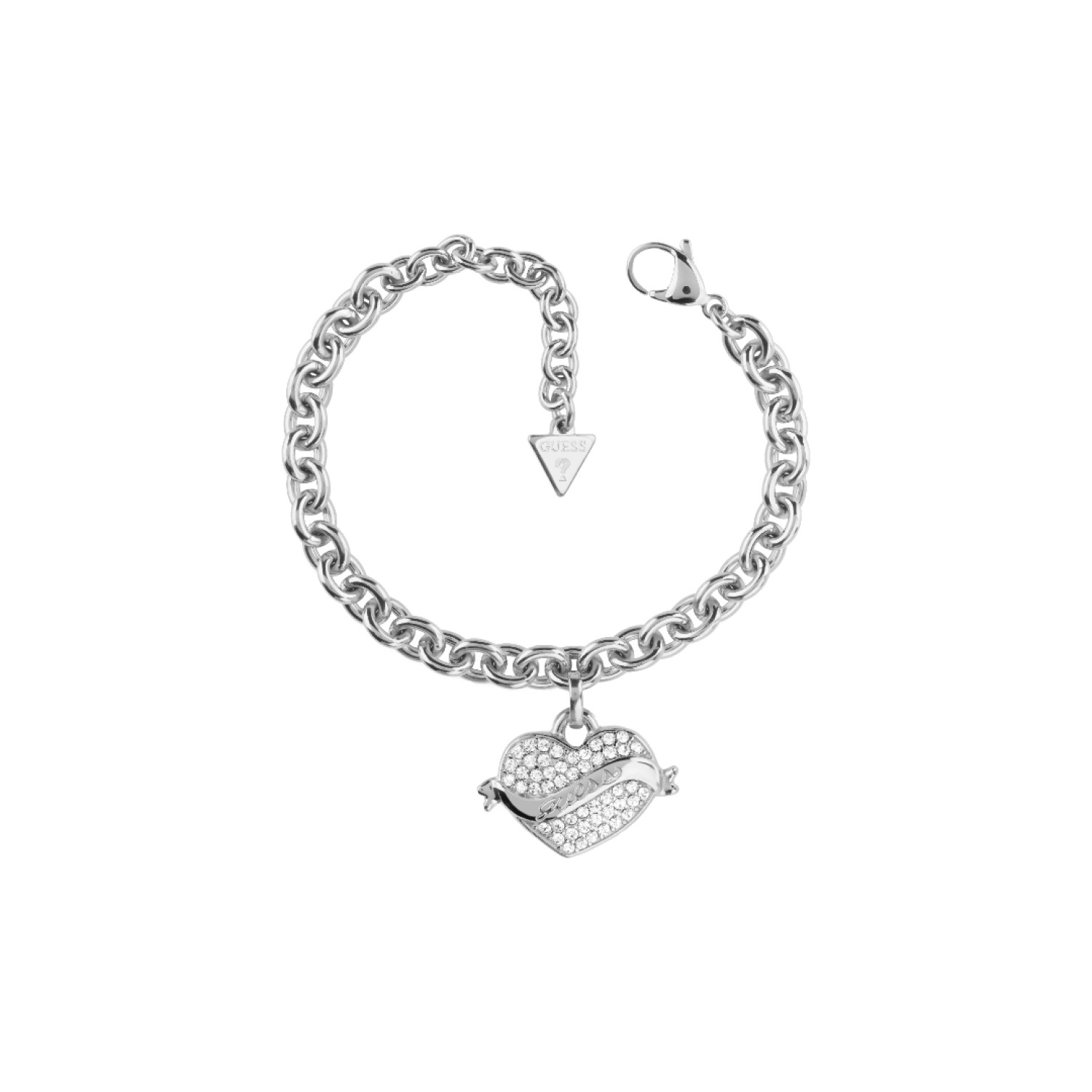 Silver-Tone Vintage Guess Bracelet JUBB05476JWRHL – Guess Jewellery Auckland | GUESS jewellery effortlessly transitions from daytime to nighttime wear, Fast Free Delivery from Auckland Silver-Tone Vintage Guess Bracelet JUBB05476JWRHL by Guess Jewellery