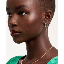 SINALAA: Crystal Huggie Earrings TBJ3028-02-02