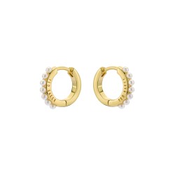 PERSIA: Pearl Huggie Earrings TBJ3983-02-28