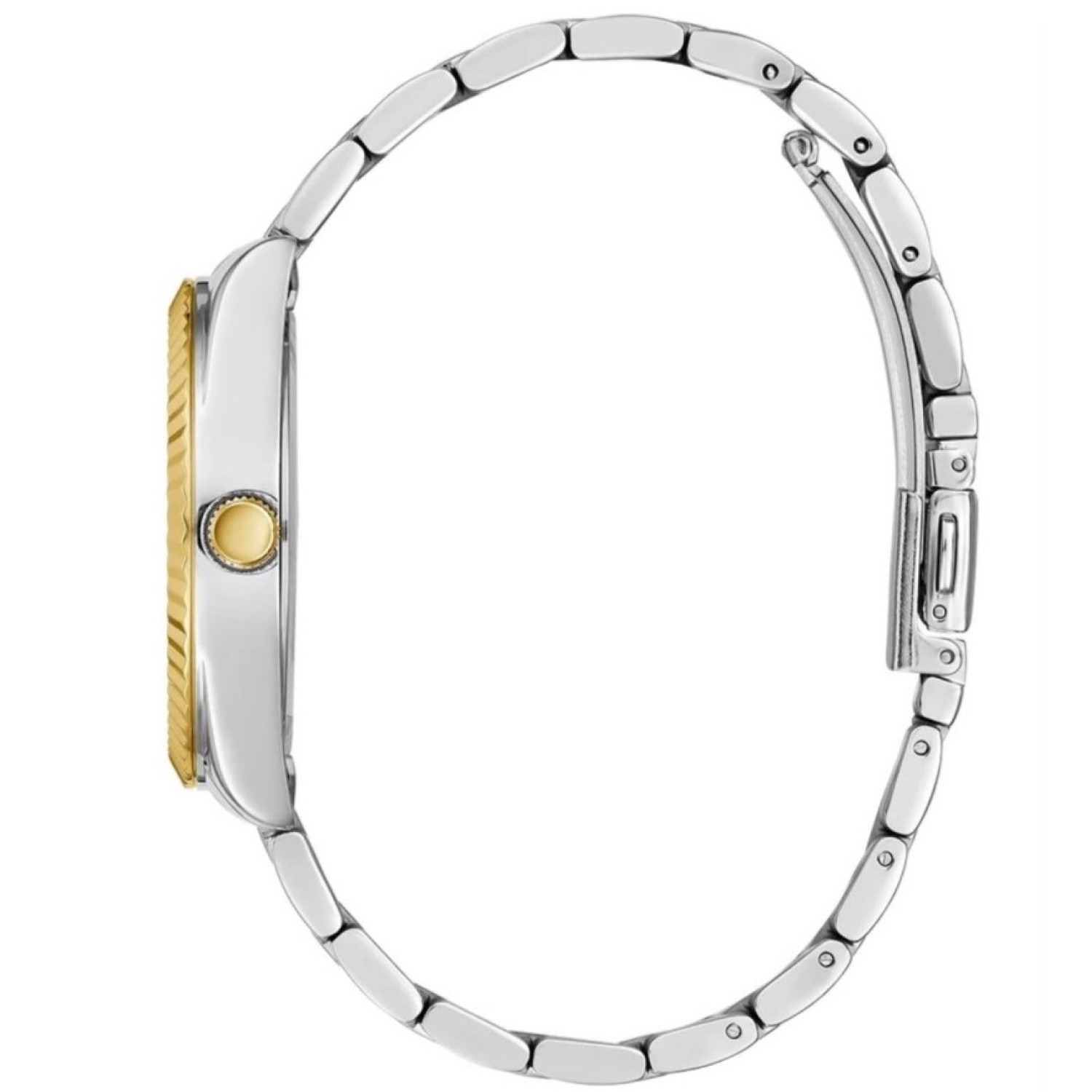 Christies Jewellery - GW0308L5 Guess 2-Tone Day/Date Watch Auckland NZ GW0308L5 Guess 2-Tone Day/Date Watch with Green Colour Dial
