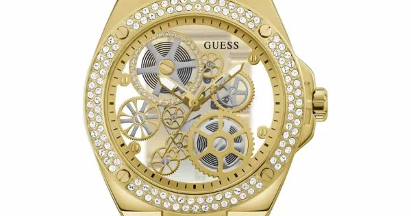 Mens ONLINE |NZ\'s Sale Watches NZ GW0323G2 Guess For Watch Gold - Watches Reveal WATCHES No 1 for Women GUESS Watches Shop Tone Watch Watch Big Guess Men |Guess in GUESS -