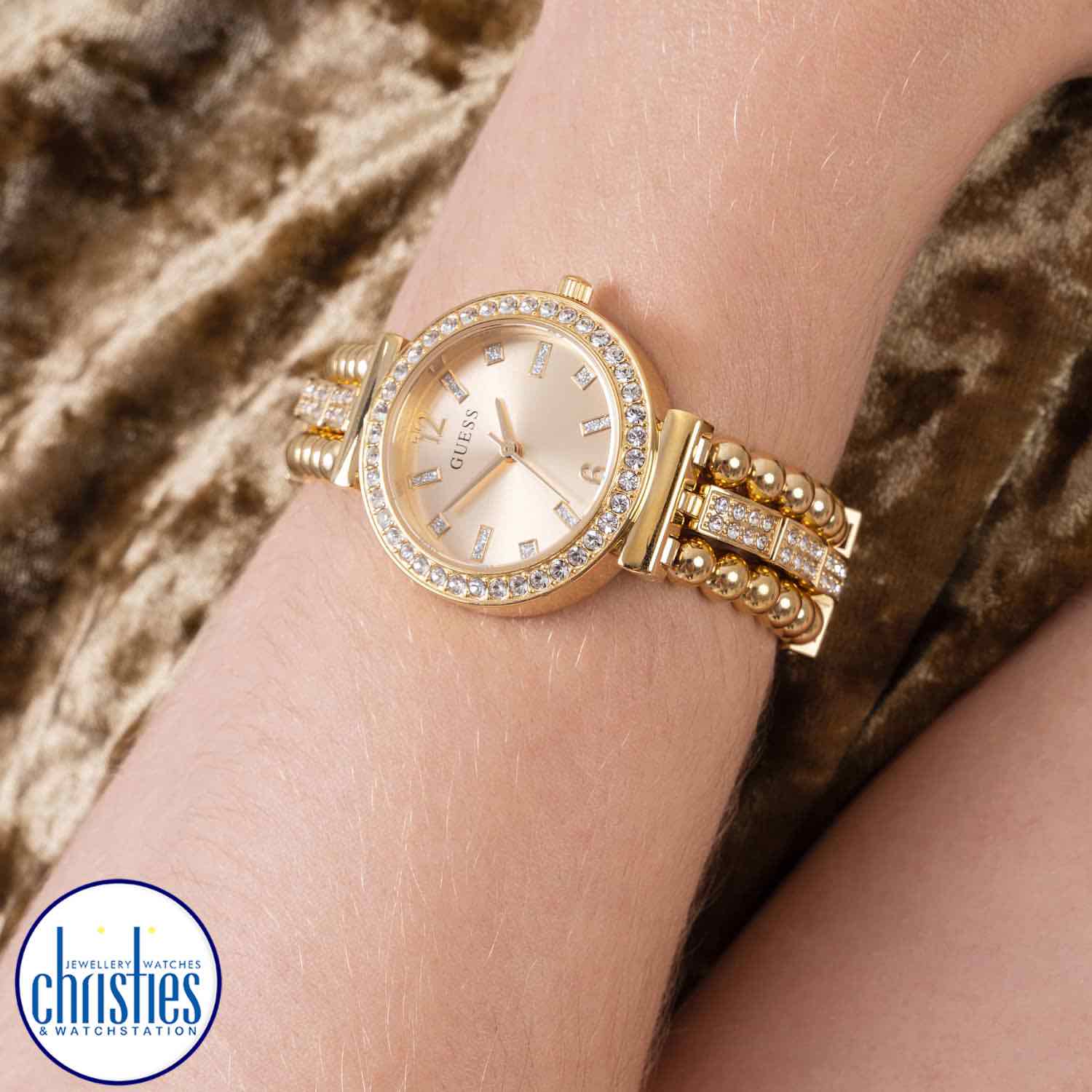 GW0401L2 GUESS Watch Ladies Gold Tone GW0401L2 guess watches nz prices GW0401L2 GUESS Watch Ladies Gold Tone guess watches nz rose gold