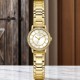 GW0468L2 GUESS Ladies Gold Tone Analogue Watch GW0468L2 GUESS Ladies Gold Tone Analogue Watch | Gold GUESS women's wristwatch featuring a white dial, crystal-adorned bezel, gold-tone hour markers, and a gold stainless steel link bracelet.