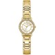 GW0468L2 GUESS Ladies Gold Tone Analogue Watch GW0468L2 GUESS Ladies Gold Tone Analogue Watch | Gold GUESS women's wristwatch featuring a white dial, crystal-adorned bezel, gold-tone hour markers, and a gold stainless steel link bracelet.